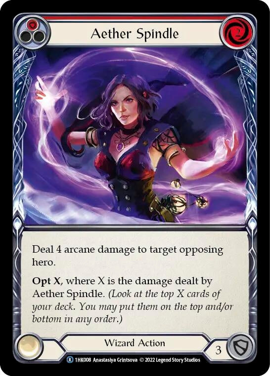Aether Spindle (Red) (1) - Flesh and Blood TCG Single