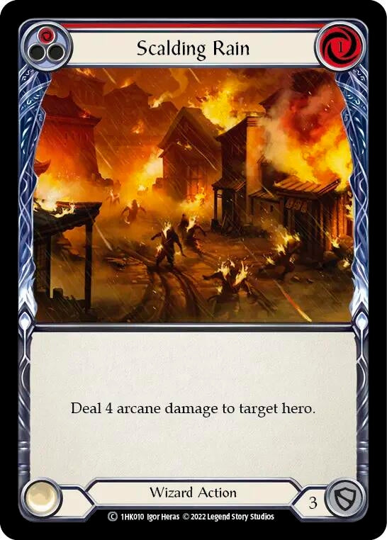 Scalding Rain (Red) (1) - Flesh and Blood TCG Single
