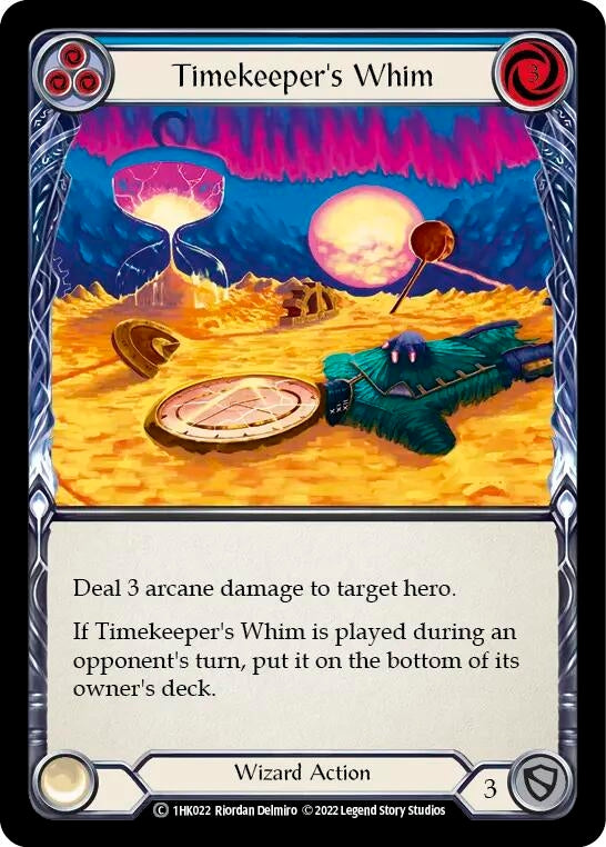 Timekeeper’s Whim (Blue) (1) - Flesh and Blood TCG Single