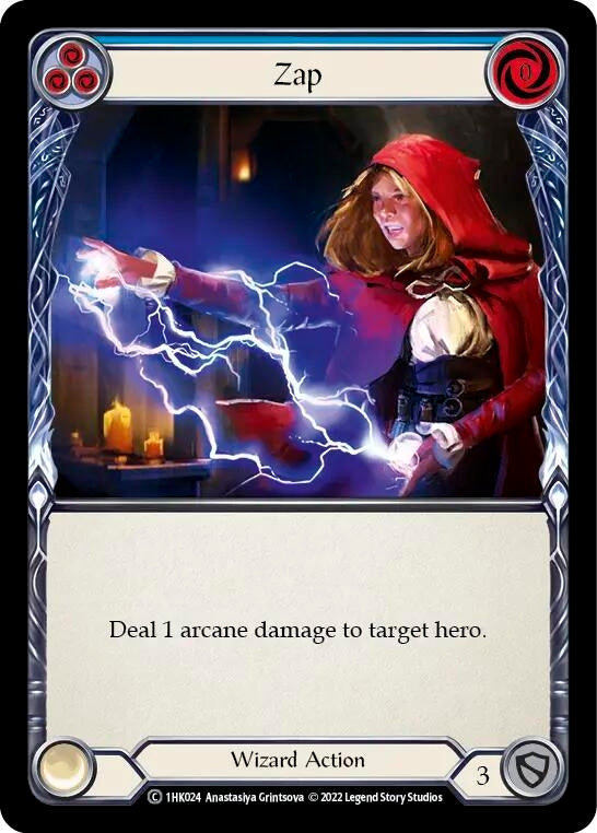 Image for Zap (Blue) (1HK024) - Flesh and Blood TCG