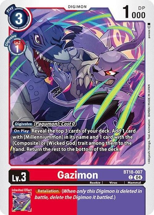 Gazimon (18007) [BT18-20] - Digimon Card Game Single