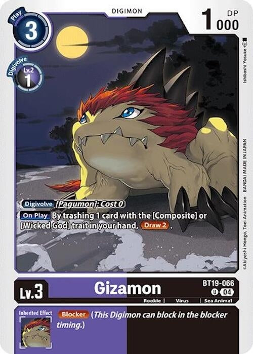 Gizamon (19066) [BT18-20] - Digimon Card Game Single
