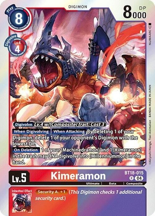 Kimeramon - BT18-015 (18015) [BT18-20] - Digimon Card Game Single