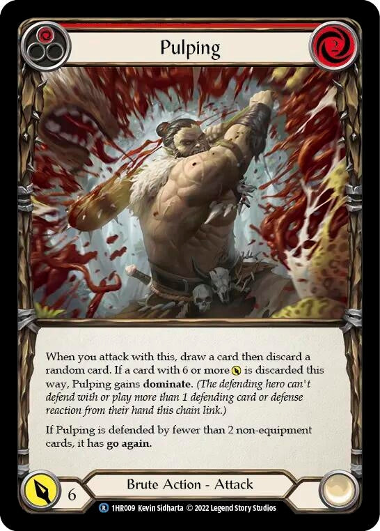 Pulping (Red) (1) - Flesh and Blood TCG Single