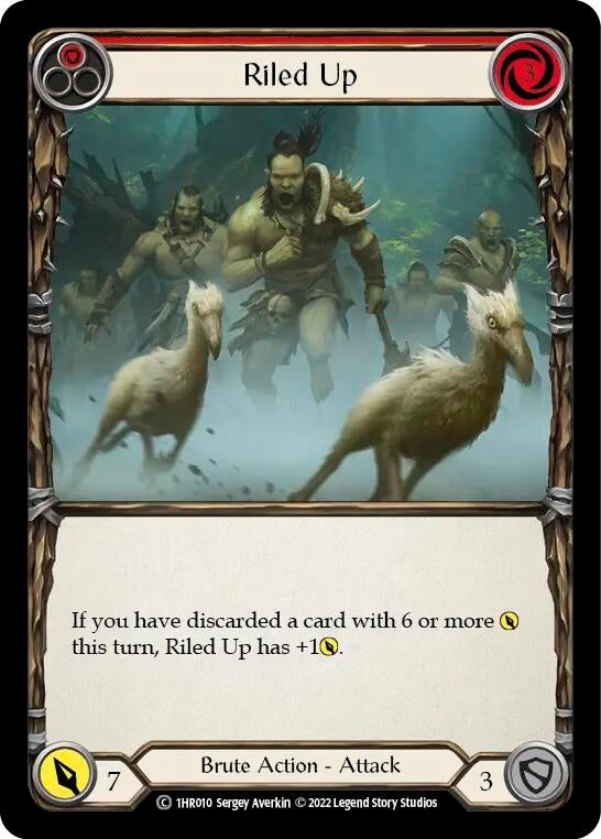 Riled Up (Red) (1) - Flesh and Blood TCG Single