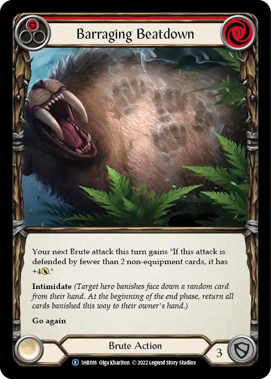 Barraging Beatdown (Red) (1) - Flesh and Blood TCG Single