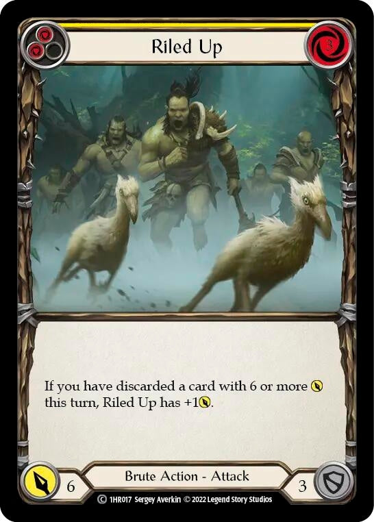 Riled Up (Yellow) (1) - Flesh and Blood TCG Single