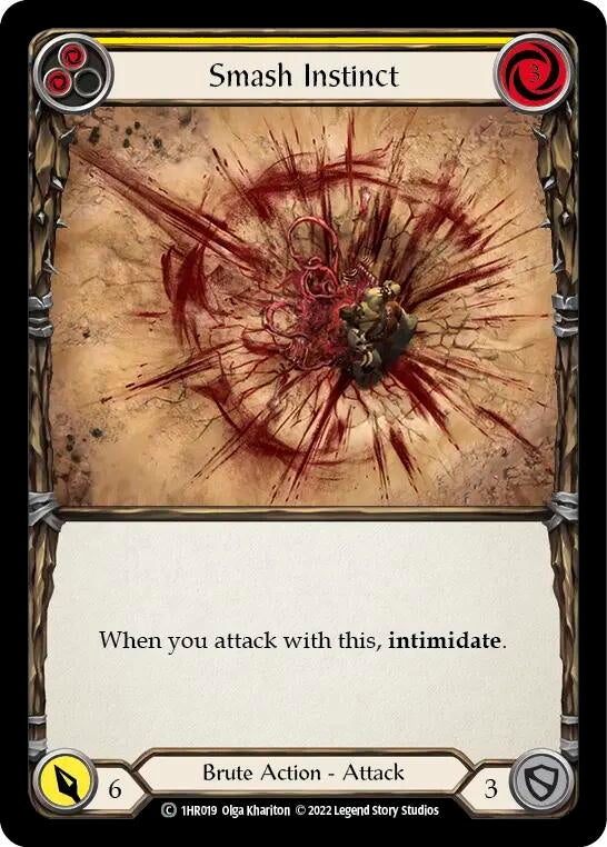 Smash Instinct (Yellow) (1) - Flesh and Blood TCG Single