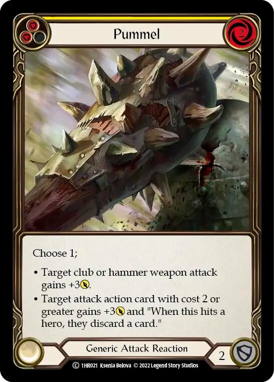 Pummel (Yellow) (1) - Flesh and Blood TCG Single