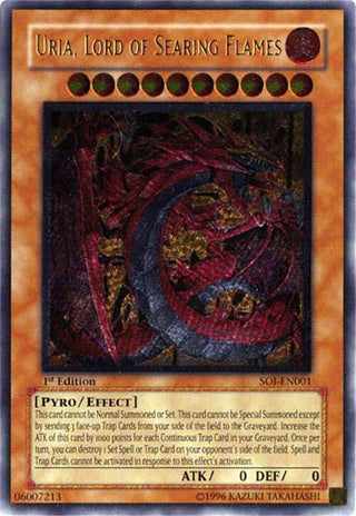 Uria Lord of Searing Flames (UTR) (1) - YuGiOh Single