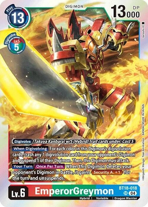 EmperorGreymon (18018) [BT18-20] - Digimon Card Game Single