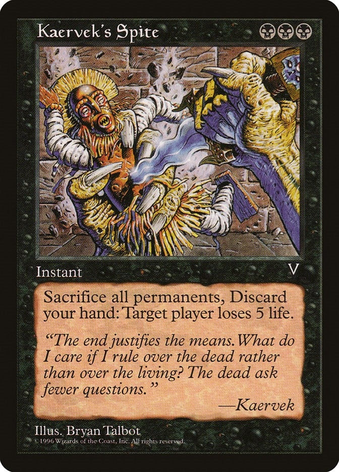 Kaervek’s Spite [VIS] - MTG Single