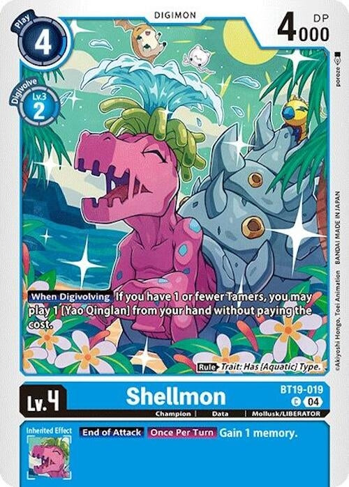 Shellmon (19019) [BT18-20] - Digimon Card Game Single