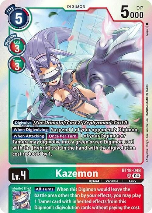 Kazemon (18048) [BT18-20] - Digimon Card Game Single