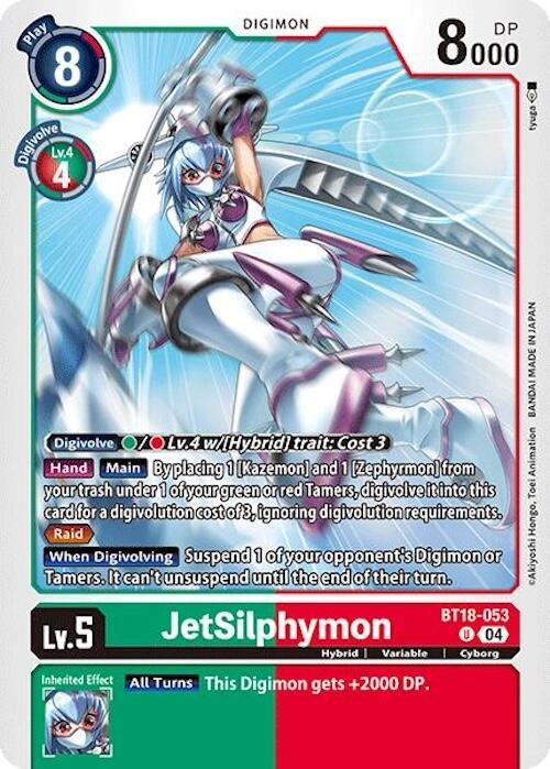 JetSilphymon (18053) [BT18-20] - Digimon Card Game Single