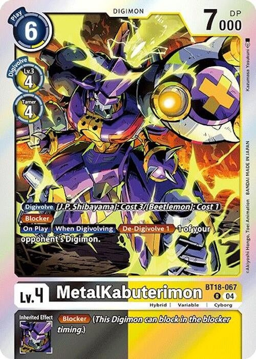 MetalKabuterimon (18067) [BT18-20] - Digimon Card Game Single