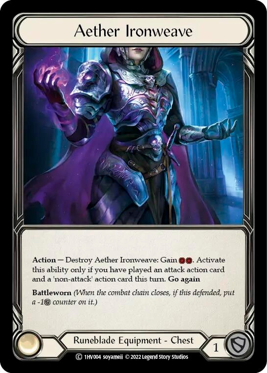 Aether Ironweave (1) - Flesh and Blood TCG Single