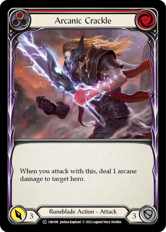 Arcanic Crackle (Red) (1) - Flesh and Blood TCG Single