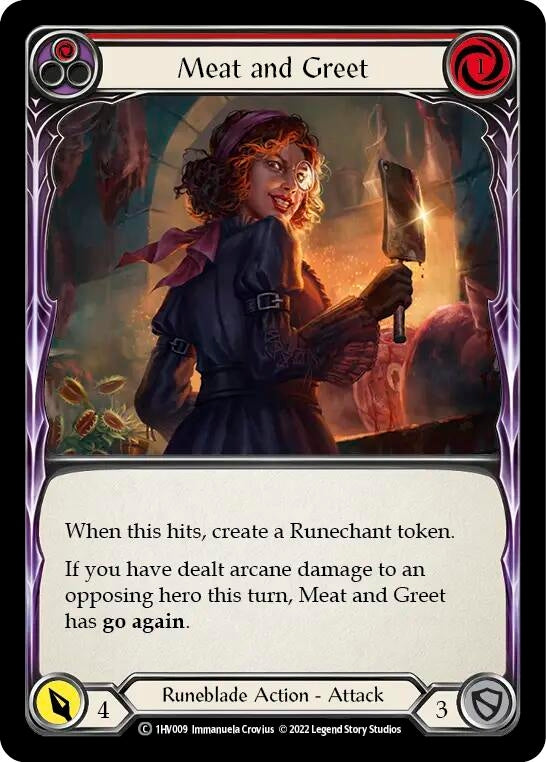 Meat and Greet (Red) (1) - Flesh and Blood TCG Single
