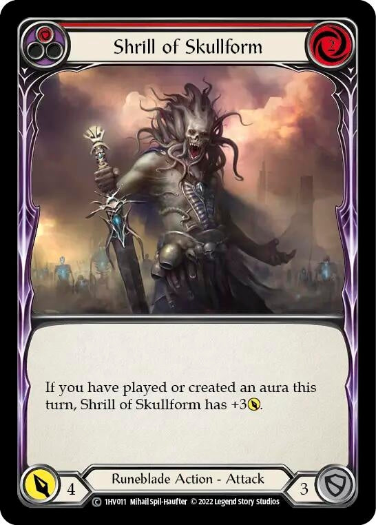 Shrill of Skullform (Red) (1) - Flesh and Blood TCG Single