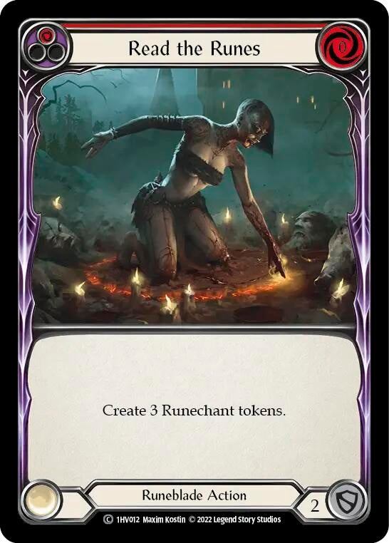 Read the Runes (Red) (1) - Flesh and Blood TCG Single