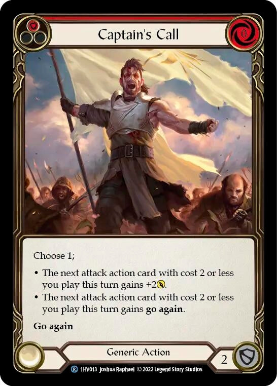Captain’s Call (Red) (1) - Flesh and Blood TCG Single