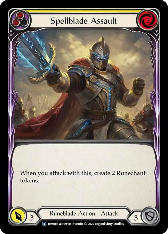 Spellblade Assault (Yellow) (1) - Flesh and Blood TCG Single