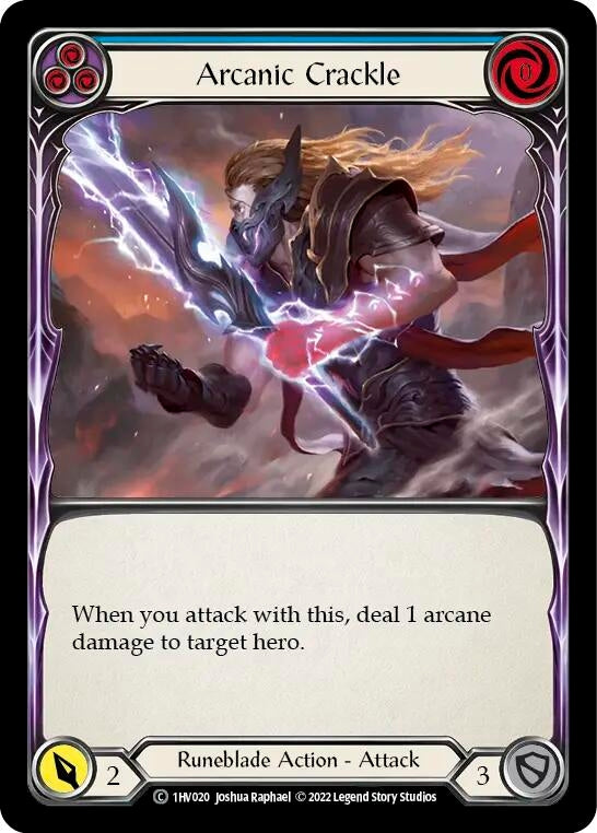 Arcanic Crackle (Blue) (1) - Flesh and Blood TCG Single
