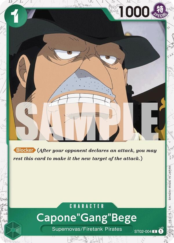 Capone’Gang’Bege (Alternate Art) (2004) (PRB-01) - One Piece Card Game Single