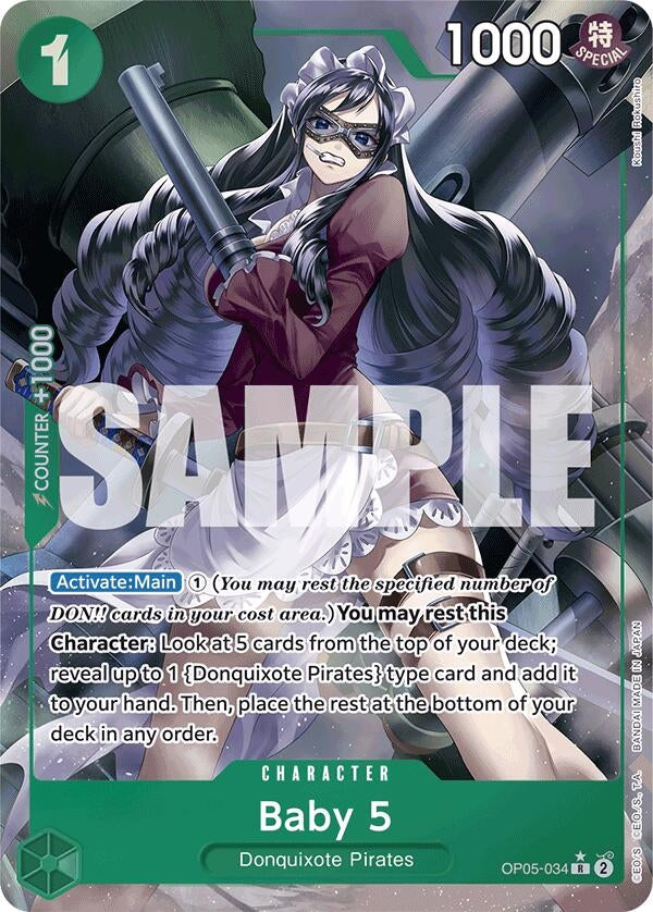 Baby 5 (Alternate Art) (Sunohara) (5034) (PRB-01) - One Piece Card Game Single