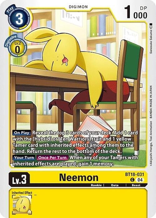 Neemon (18031) [BT18-20] - Digimon Card Game Single