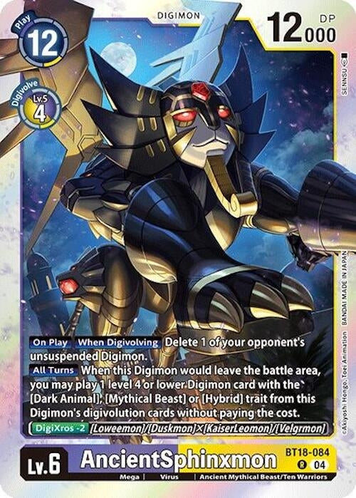AncientSphinxmon (18084) [BT18-20] - Digimon Card Game Single