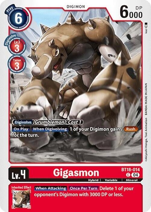 Gigasmon (18014) [BT18-20] - Digimon Card Game Single
