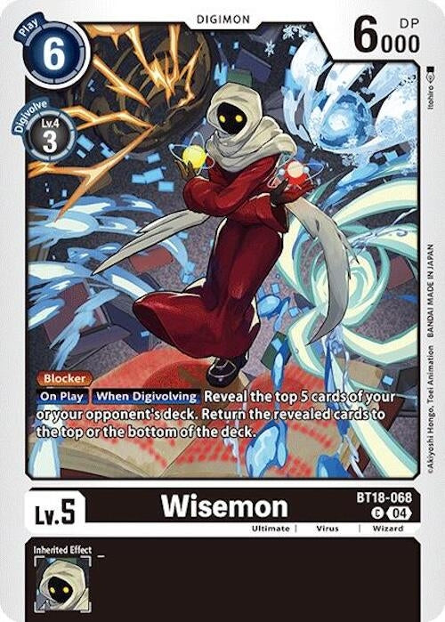 Wisemon (18068) [BT18-20] - Digimon Card Game Single