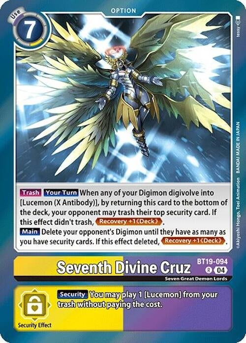 Seventh Divine Cruz (19094) [BT18-20] - Digimon Card Game Single