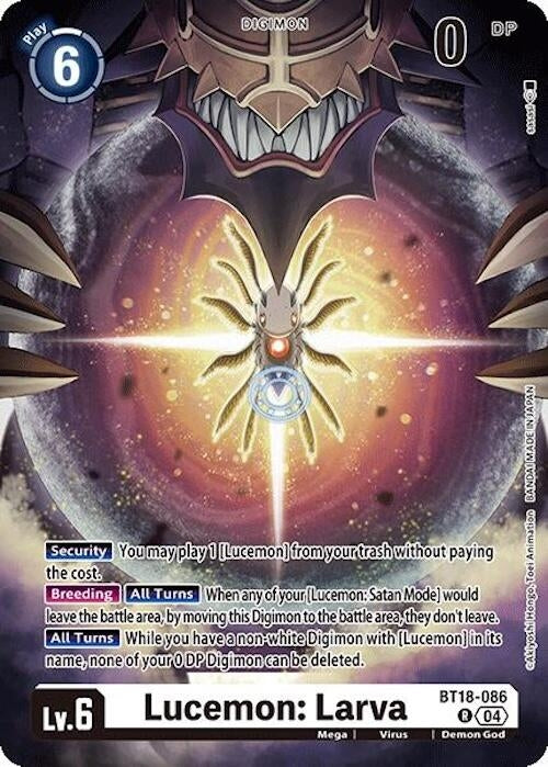 Lucemon: Larva (18086) [BT18-20] - Digimon Card Game Single