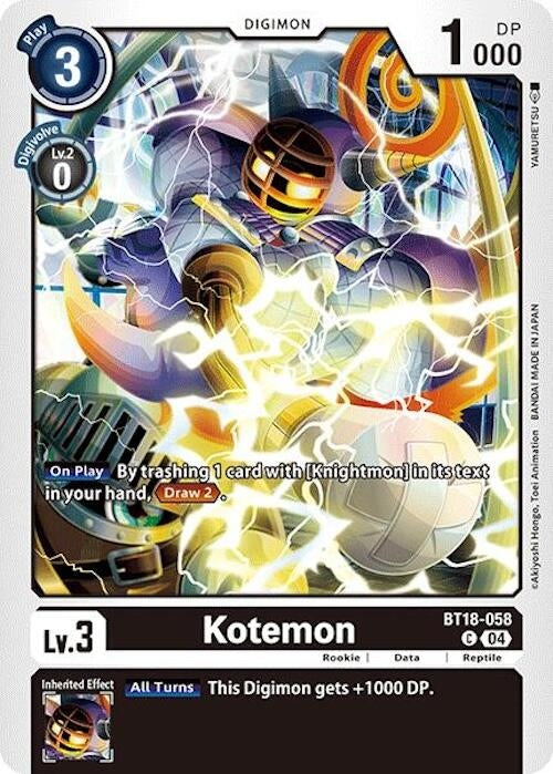 Kotemon (18058) [BT18-20] - Digimon Card Game Single