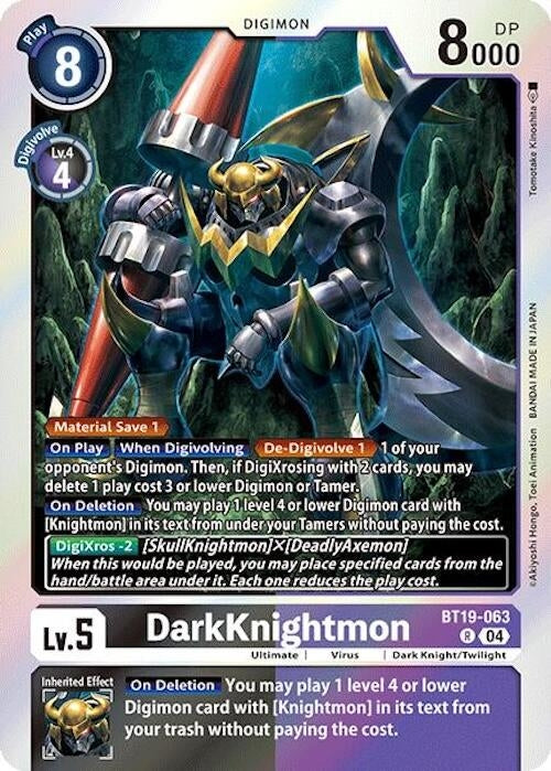 DarkKnightmon (19063) [BT18-20] - Digimon Card Game Single