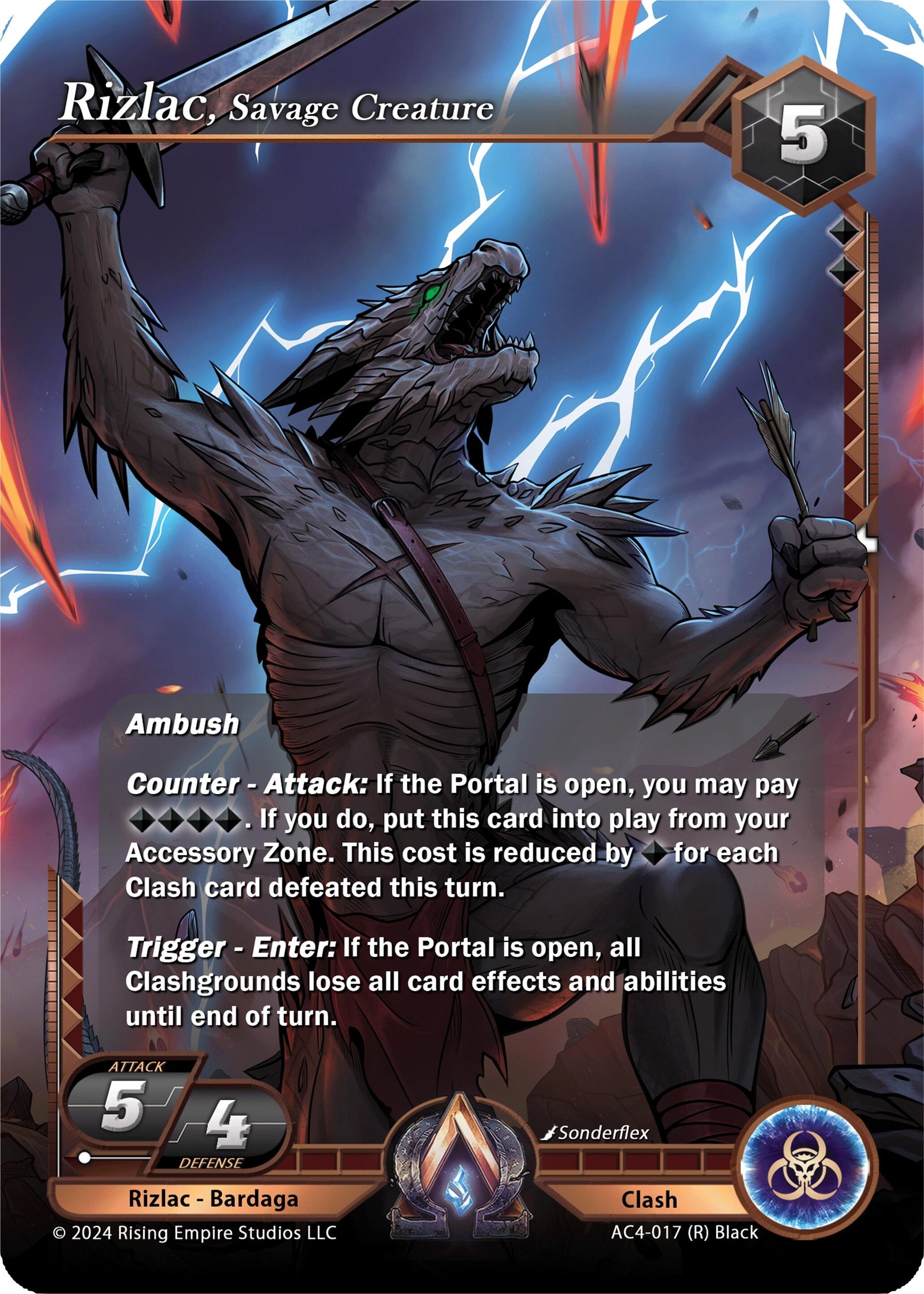 Rizlac Savage Creature (4017) [AC4] - Alpha Clash Single