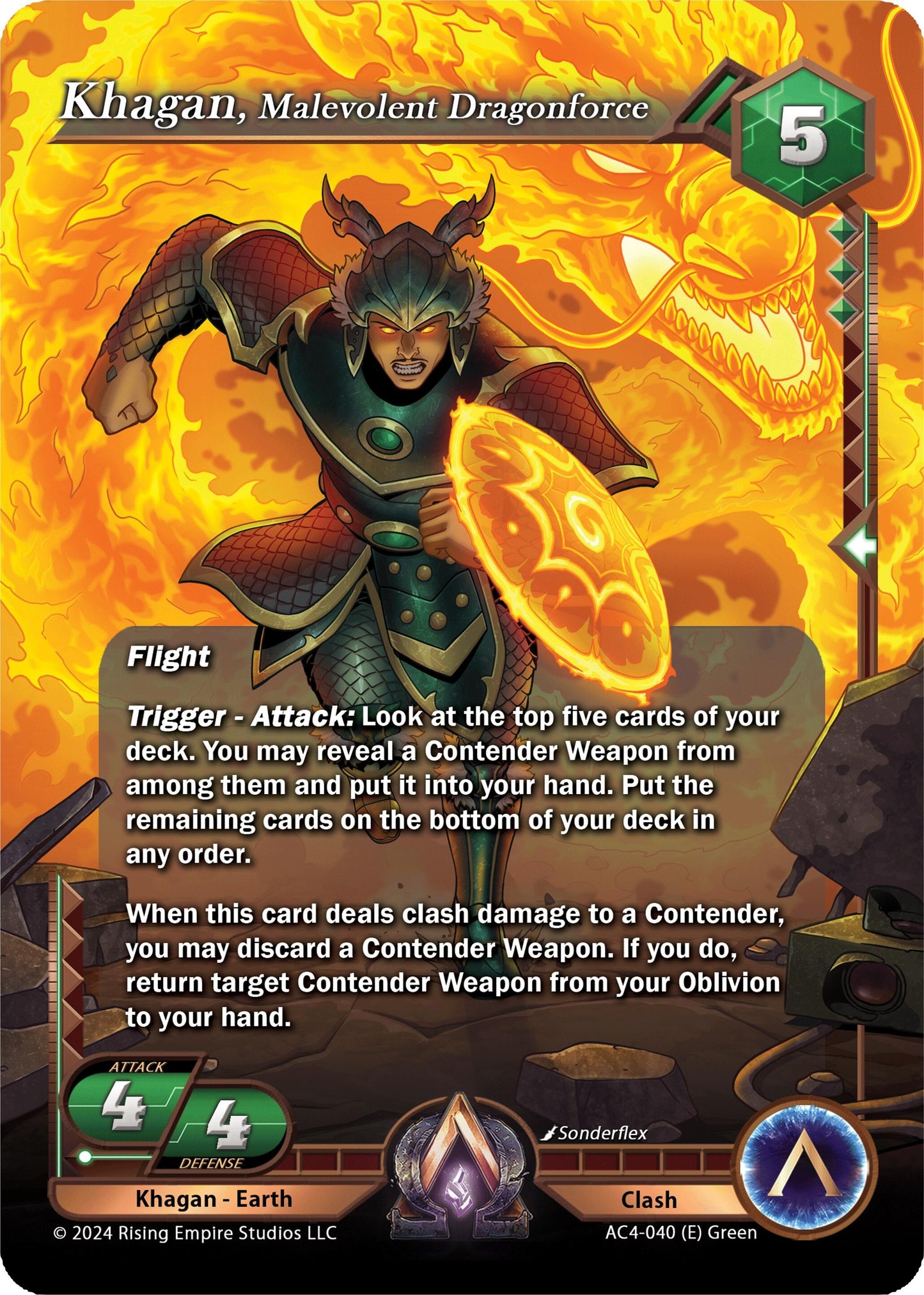 Khagan Malevolent Dragonforce (4040) [AC4] - Alpha Clash Single