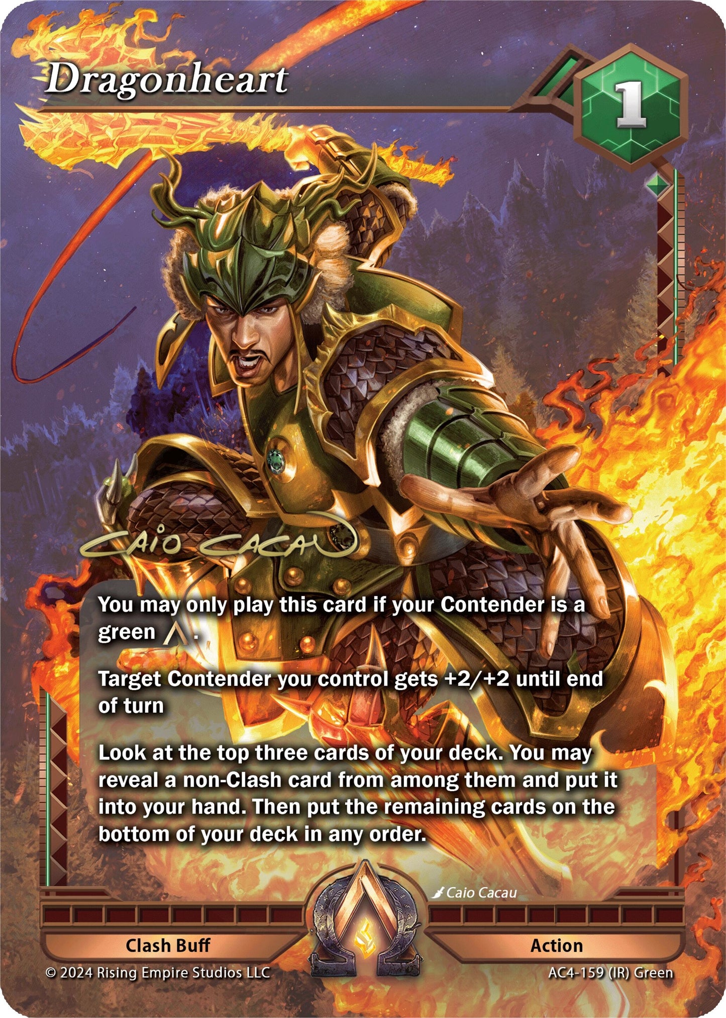 Dragonheart (Iconic Rare) (4159) [AC4] - Alpha Clash Single