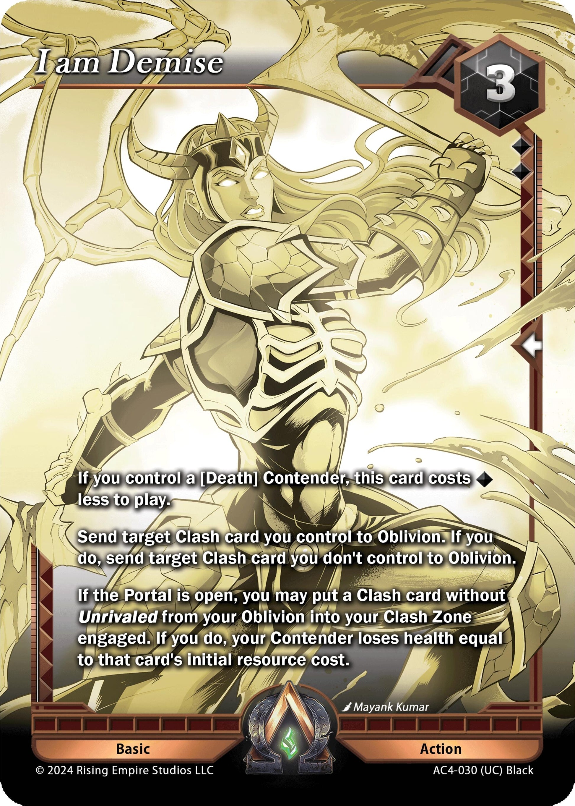 I am Demise (Gold) (4030) [AC4] - Alpha Clash Single