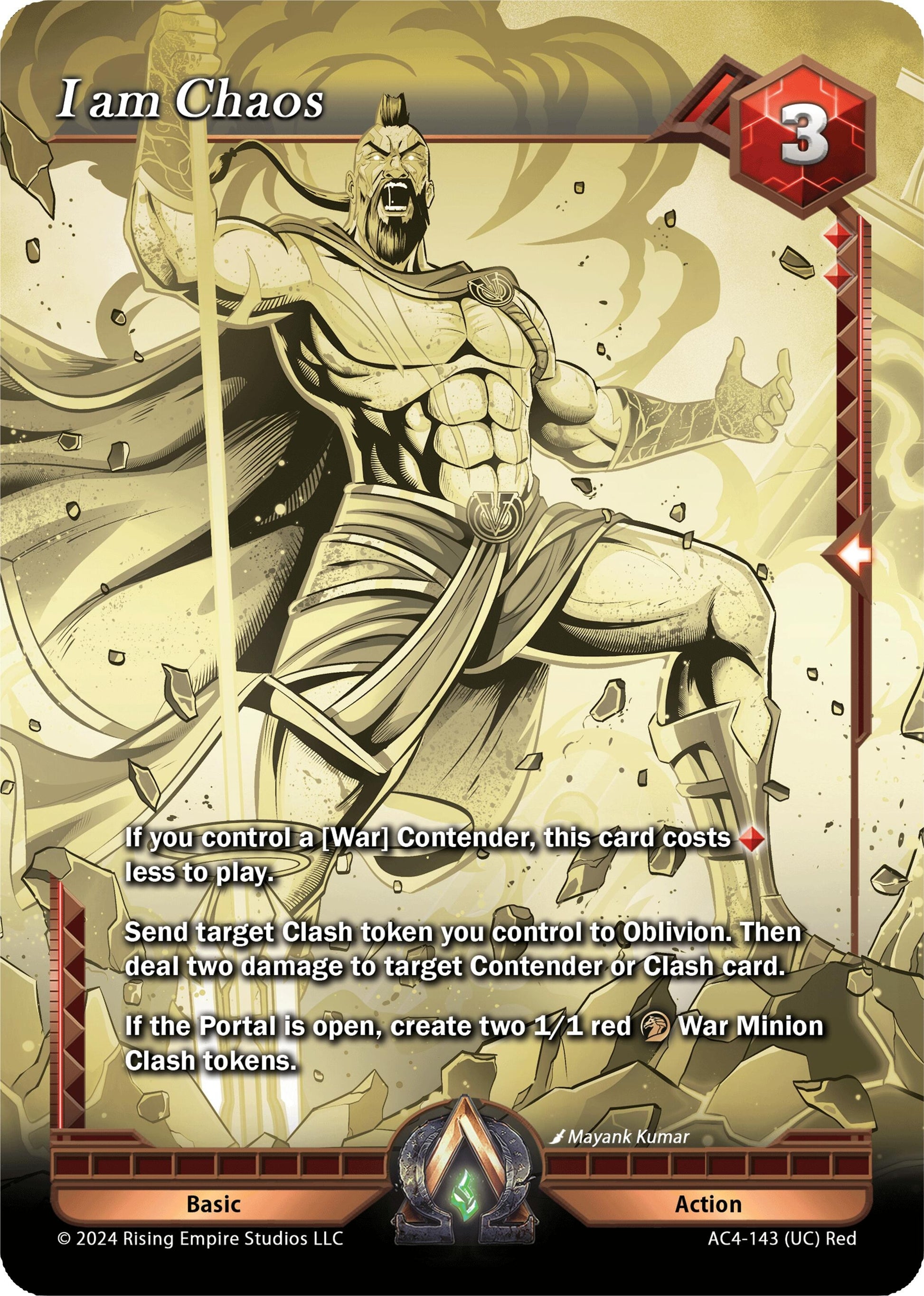 I am Chaos (Gold) (4143) [AC4] - Alpha Clash Single