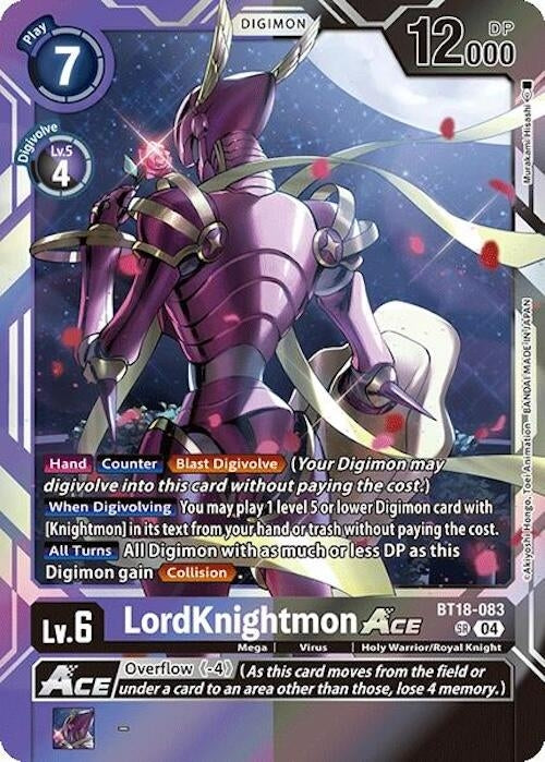 LordKnightmon ACE (18083) [BT18-20] - Digimon Card Game Single