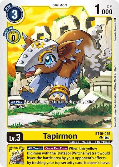 Tapirmon (19029) [BT18-20] - Digimon Card Game Single