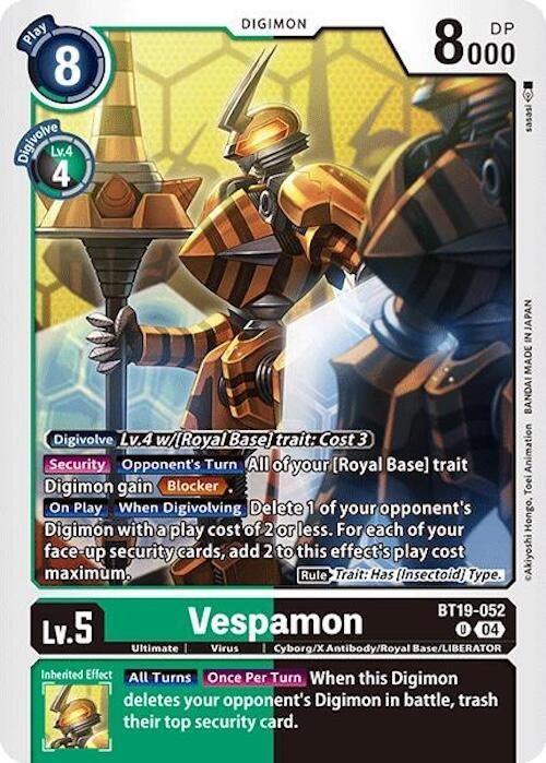 Vespamon (19052) [BT18-20] - Digimon Card Game Single