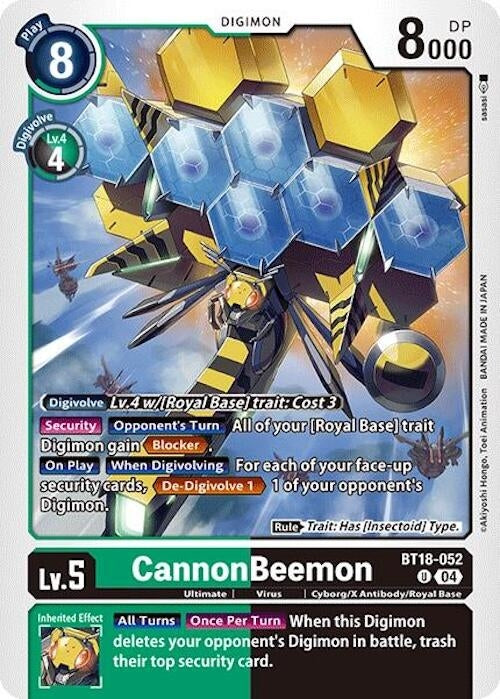 CannonBeemon (18052) [BT18-20] - Digimon Card Game Single