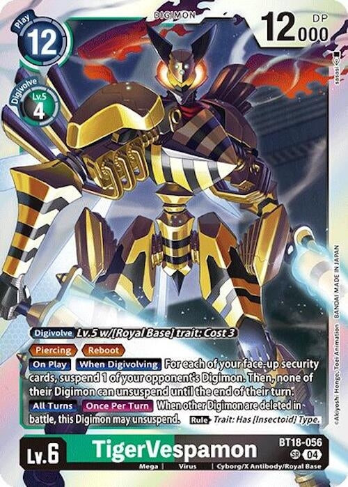 TigerVespamon (18056) [BT18-20] - Digimon Card Game Single