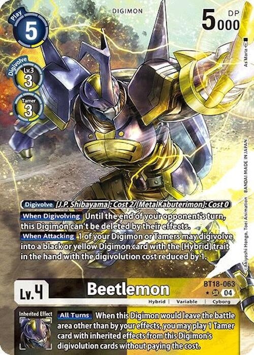 Beetlemon (Alternate Art) (18063) [BT18-20] - Digimon Card Game Single