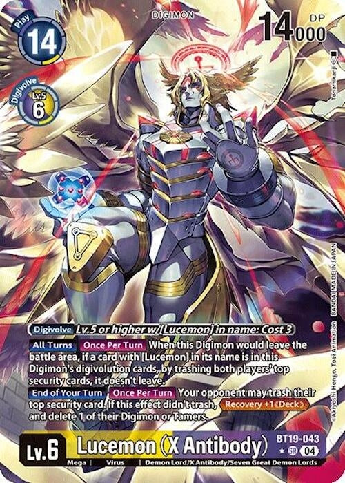 Lucemon (X Antibody) (Alternate Art) (19043) [BT18-20] - Digimon Card Game Single